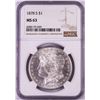 Image 1 : 1878-S $1 Morgan Silver Dollar Coin NGC MS63