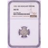 Image 1 : 1551 KB Hungary Denar 'Madonna and Child' Coin NGC AU55