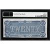 Image 2 : 1864 $20 Confederate States of American Note PMG Uncirculated 62EPQ