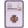 Image 1 : 1957 Proof Lincoln Wheat Cent Coin NGC PF69RD
