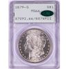 Image 1 : 1879-S $1 Morgan Silver Dollar Coin PCGS MS66 CAC Green Rattler Holder