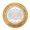 Image 2 : .999 Silver Golden Nugget Las Vegas $10 Limited Edition Casino Gaming Token