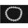 Image 1 : #369-NATURAL ROSE QOURTZ BEAD BRACELET 7.5"