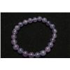 Image 1 : #364-NATURAL DREAM AMETHYST BEAD BRACELET 7.5"