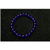 Image 1 : #360-NATURAL AMETHYST BEAD BRACELET 7.5"