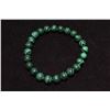 Image 1 : #342-NATURAL MALACHITE BEAD BRACELET 7.5"
