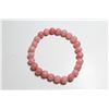 Image 1 : #280-NATURAL RHODOCHROSITE BEAD BRACELET 7.5"