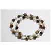 Image 1 : #10-NATURAL TIGER EYE/FRESH WATER PEARL NECKLACE