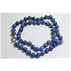 Image 1 : #277-NATURAL BLUE LAPIS LAZULI BEAD NECKLACE 20"