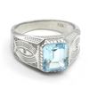 Image 3 : JS52-86 SILVER BLUE TOPAZ(3.9CT) RING