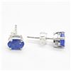 Image 3 : JS52-99 SILVER TANZANITE(1.75CT) EARRINGS