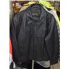 Image 1 : NEW AMANATI BLACK LEATHER JACKET SIZE MEDIUM