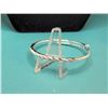 Image 1 : 7)  SILVER TONE CARVED ADJUSTABLE BANGLE