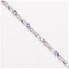 Image 2 : TN2-120 SILVER TANZANITE(0.7CT) BRACELET