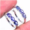 Image 3 : TN2-117 SILVER TANZANITE(2.3CT) EARRINGS