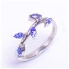 Image 1 : TN2-121 SILVER TANZANITE(0.9CT) RING