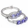 Image 1 : TN2-188 SILVER TANZANITE(1.35CT) EARRINGS
