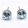 Image 2 : TN2-205 SILVER BLUE TOPAZ(2.02CT) EARRINGS