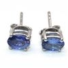Image 2 : TN2-215 SILVER TANZANITE(0.35CT) EARRINGS