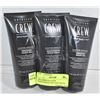 Image 1 : 3PK AMERICAN CREW MOISTURIZING SHAVING CREAM