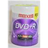 Image 1 : NEW 100 PACK DVD+R MAXELL