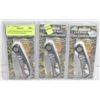 Image 1 : 3 NEW INDIVIDUALLY PACKAGED FOLDING POCKET KNIVES