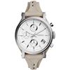 Image 1 : NEW FOSSIL TRIPLE CHRONO 38MM WHITE DIAL MSRP $245