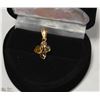 Image 1 : 14K YELLOW GOLD FANCY COLOURED DIAMOND PENDANT