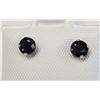 Image 1 : JS72-48 10K YELLOW GOLD SAPPHIRE EARRINGS