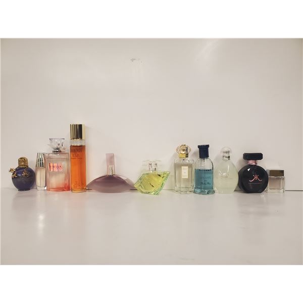 LOT OF 11 PERFUM BOTTLES