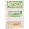 Image 2 : 1954-1986 $1 & $2 BANK OF CANADA NOTES