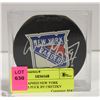 AUTOGRAPHED NEW YORK RANGERS PUCK BY GRETZKY
