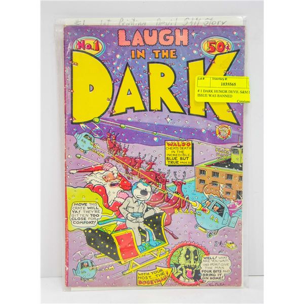 # 1 DARK HUMOR DEVIL S&M DEATH ISSUE WAS BANNED