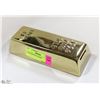 Image 1 : GOLD BAR SHAPED PIGGY BANK