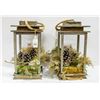 Image 1 : BOX WITH TWO - 18 INCH RUSTIC GREENERY