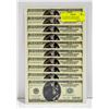 Image 1 : 10 X MICHAEL JORDAN $100 NOVELTY U.S. DOLLAR BILLS
