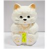 Image 1 : 10" CERAMIC CAT COOKIE JAR "I LOVE COOKIES"