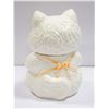 Image 2 : 10" CERAMIC CAT COOKIE JAR "I LOVE COOKIES"