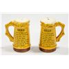 Image 1 : S/P SHAKERS "BEER JUGS" 60'S WITH DRINKERS SAYING