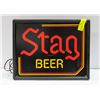 1970'S WORKING STAG BEER SIGN MAN CAVE