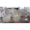 Image 1 : SHELF OF CUT GLASS DISHWARE