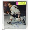 SIGNED 8"X10" PHOTO BY BOBBY HULL NHL HALL OF FAME