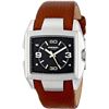 Image 1 : NEW DIESEL BLACK DIAL/BROWN LEATHER BAND MSRP $249