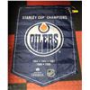 Image 1 : OILERS CHAMPIONSHIP BANNER APPROX 36" X 24"