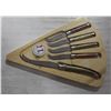 Image 1 : NEW LAGUIOLE L'ECLAIR 5 PC KNIFE SET W/ CUTTING BO