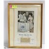 Image 1 : ANTIQUE 1936 CALENDAR IN FRAME