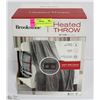 Image 1 : BROOKSTONE HEATED THROW 50 X 60 4 HEAT