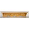 WOODEN COAT RACK WITH SHELF 3 FT X 3 FT