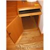 Image 2 : OAK SINGLE DOOR CABINET WITH SLIDEOUT TRAY