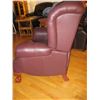 Image 2 : LG. LEATHER RECLINER WITH THE CLAW LEGS